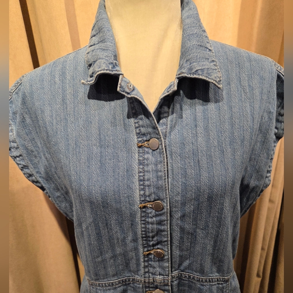 Universal Thread Denim Button-Up Dress - image 6